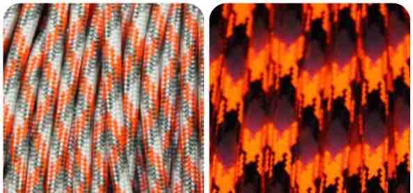 (image for) SneakyOrangeCamoBlacklightParacord - Click Image to Close